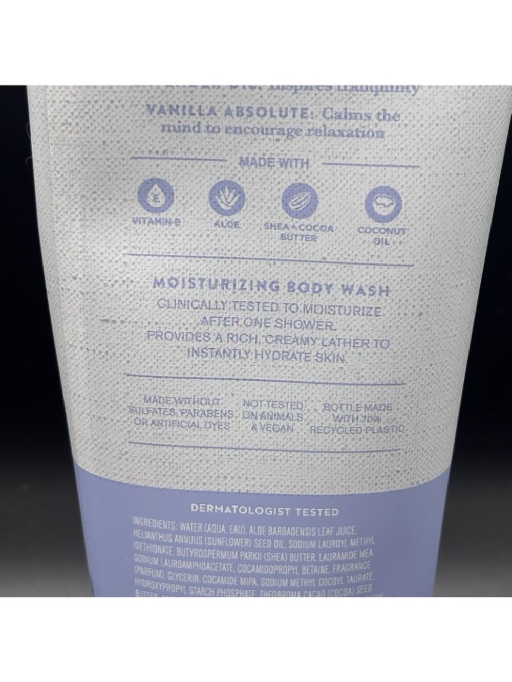 Bath & Body Works Moisturizing Body Wash Lavender Vanilla Aromatherapy 10 oz - Picture 8 of 15